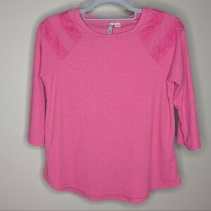 SO Pink Long Sleeve Tee Girls 10/12